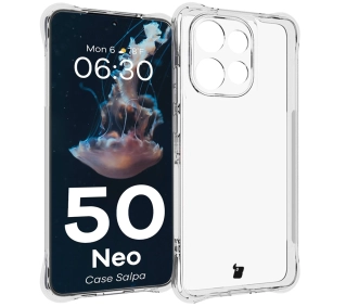 Bizon Elastyczne Salpa do Motorola Edge 50 Neo Przezroczysty