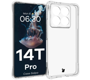 Bizon Elastyczne Salpa do Xiaomi 14T Pro Przezroczysty