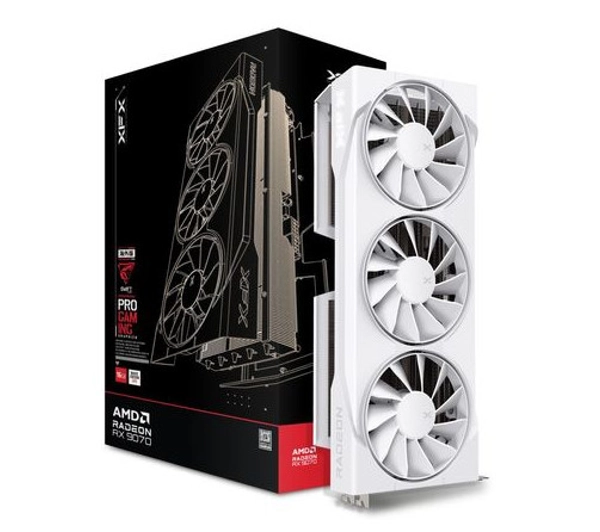 XFX Swift Radeon RX 9070 OC White Triple Fan Gaming Edition 16GB GDDR6 256bit FSR