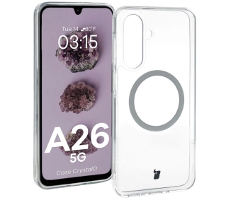 Bizon CrystalO z MagSafe do Galaxy A26 5G Przezroczyste