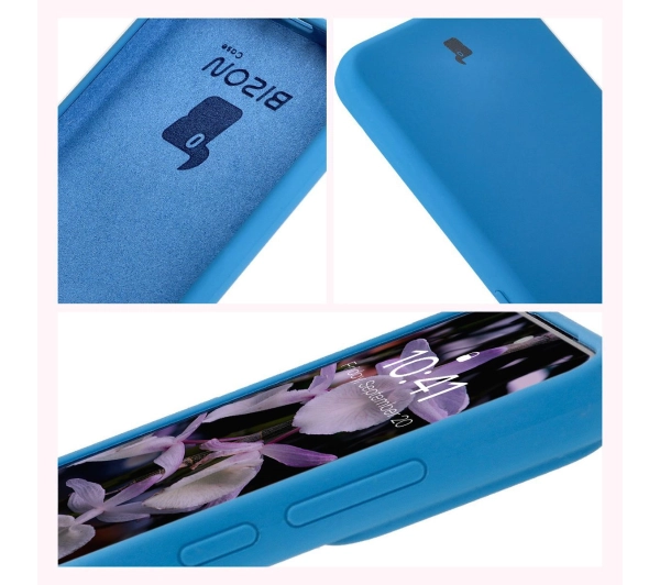 Bizon Silikonowe Soft do Xiaomi 15 Niebieski