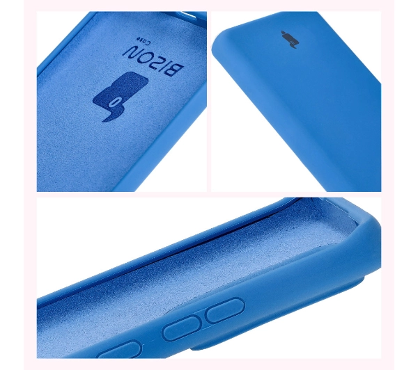 Bizon Silikonowe Soft do Motorola Edge 40 Neo Niebieski