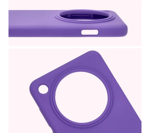 Bizon Silikonowe Soft do Oppo Find X8 Pro Fioletowy