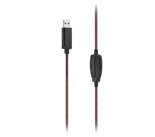 Hama HS-USB400 Nauszne Czarny