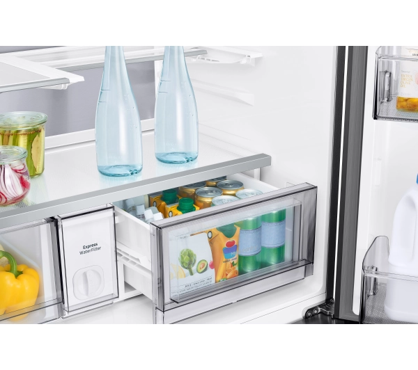 Samsung RM90F67CECEO Funkcje AI Auto Open Pełny No Frost 185,3cm Kostkarka Zdalne sterowanie Grafitowe szkło - TRZECI -55%, ALBO 5-TY ZA 1ZŁ - Kup na Raty - RRSO 0%