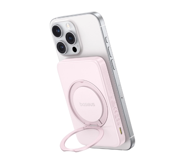Baseus PicoGo Qi2 5000mAh 20W Różowy