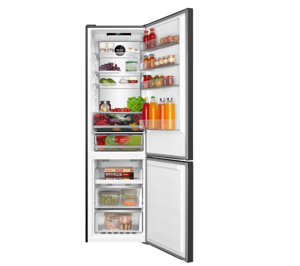 Amica FK3706E.2DFZXC (D) Pełny No Frost 200cm Komora świeżości Czarny Inox - Kup na Raty - RRSO 0%