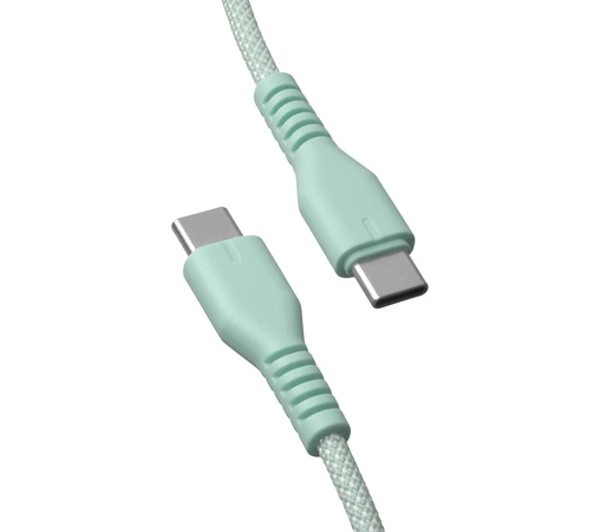 QUALO USB-C do USB-C 1,5m 3A Miętowy