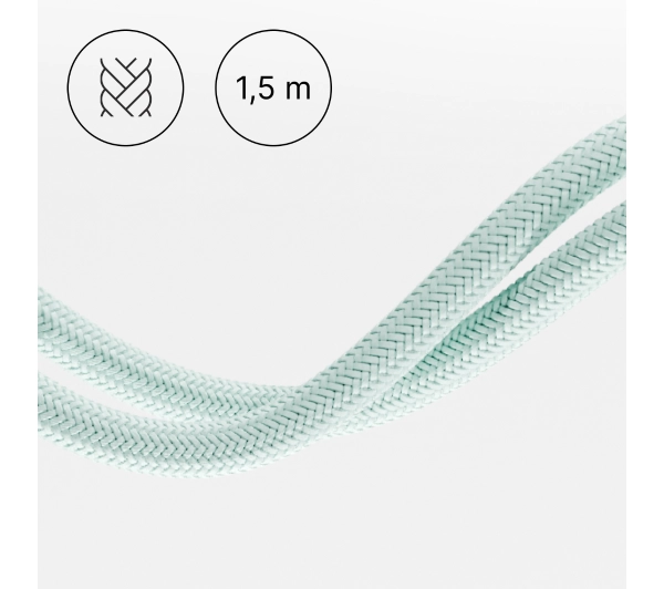 QUALO USB-C do USB-C 1,5m 3A Miętowy