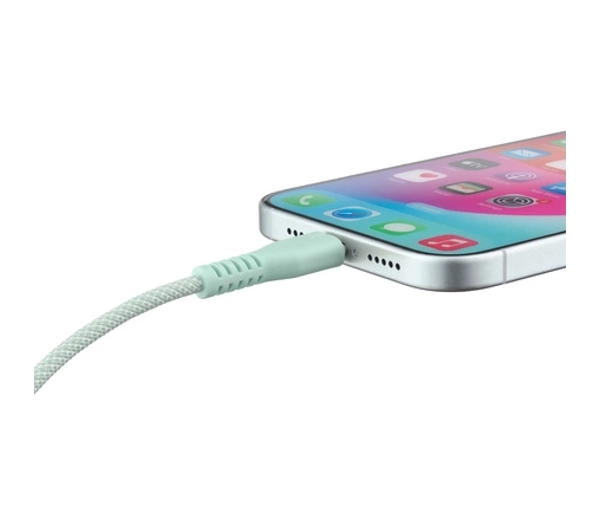 QUALO USB-C do USB-C 1,5m 3A Miętowy