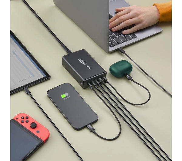Hama 201978 140W 3x USB-C, 2x USB-A Czarny