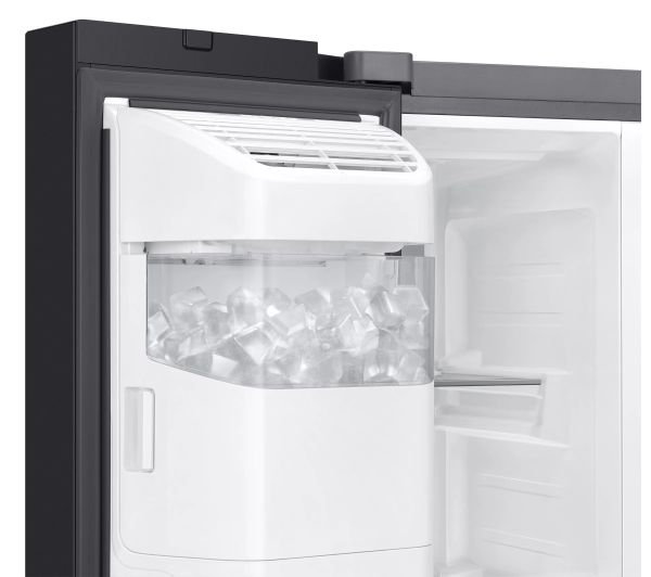 Samsung SBS RS70F64KEBEO Funkcje AI Pełny No Frost 178,6cm Dystrybutor wody Kostkarka Zdalne sterowanie Czarne szkło - Kup na Raty - RRSO 0%