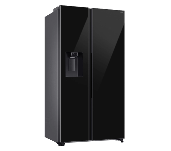 Samsung SBS RS70F64KEBEO Funkcje AI Pełny No Frost 178,6cm Dystrybutor wody Kostkarka Zdalne sterowanie Czarne szkło - Kup na Raty - RRSO 0%