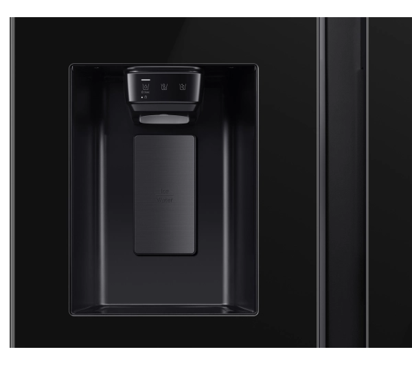 Samsung SBS RS70F64KEBEO Funkcje AI Pełny No Frost 178,6cm Dystrybutor wody Kostkarka Zdalne sterowanie Czarne szkło - Kup na Raty - RRSO 0%