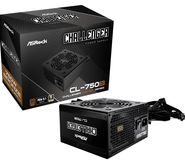 ASrock Challenger CL-750B 750W 80+ Bronze Czarny