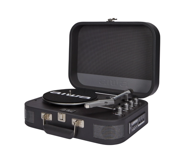 Aiwa VPX-1951/TN Walizkowy Półautomatyczny Napęd paskowy Bluetooth Tytanowy