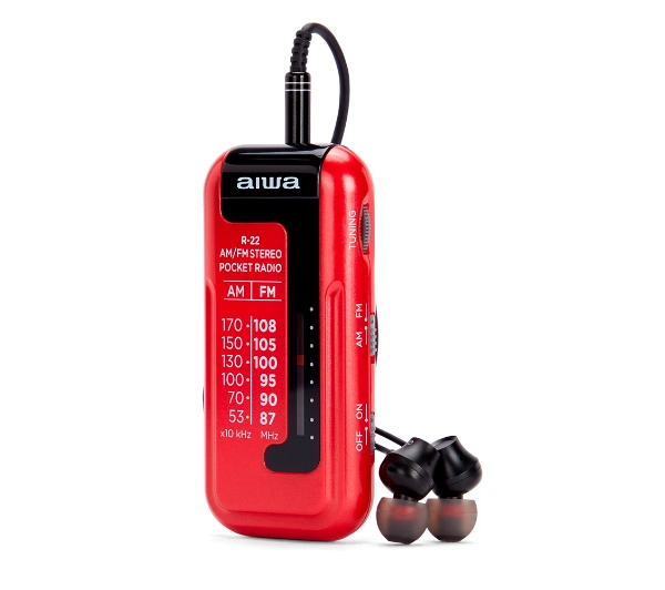 Aiwa R-22RD Radio FM Czerwony