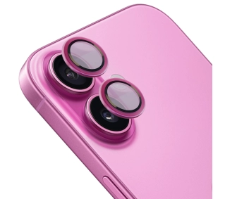 Bizon na aparat z aplikatorem Snap Lens do iPhone 16/16 Plus różowa ramka