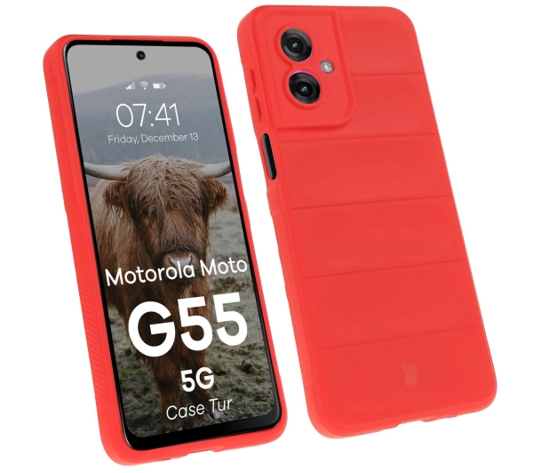 Bizon Tur do Motorola Moto G55 5G Czerwony