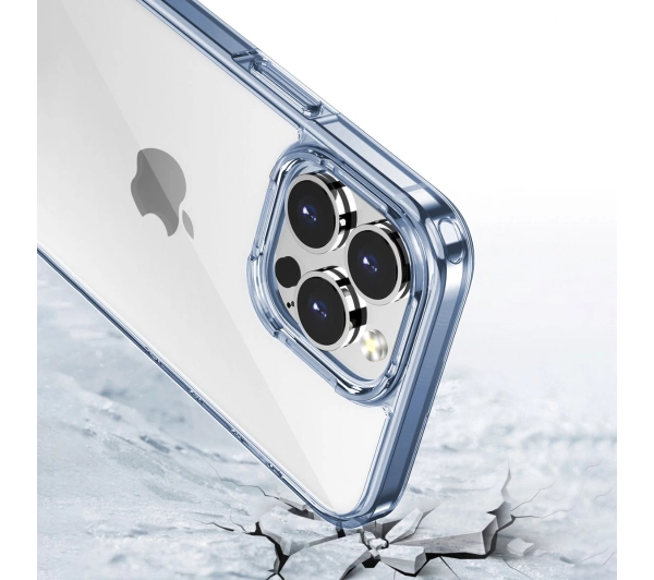 Bizon Halo do iPhone 15 Pro Przezroczysto-niebieski