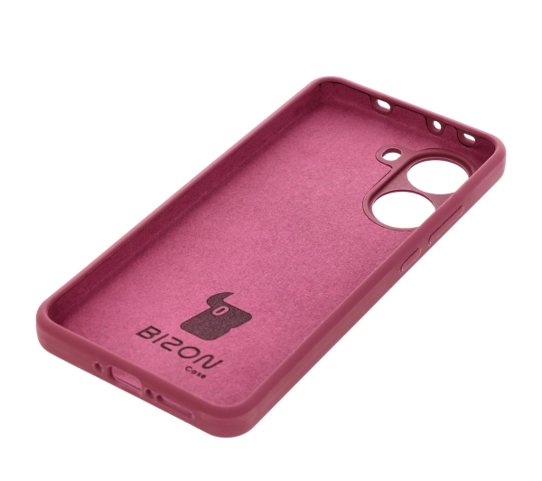 Bizon Silikonowe Soft do Poco X7 Pro Śliwkowy