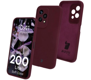 Bizon Silikonowe Soft do Honor 200 Lite Ciemnofioletowy