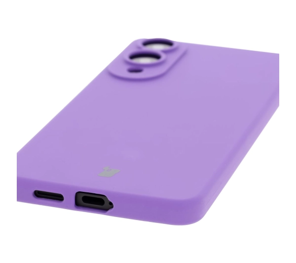 Bizon Silikonowe Soft do Samsung Galaxy S25 Edge Ciemnofioletowy