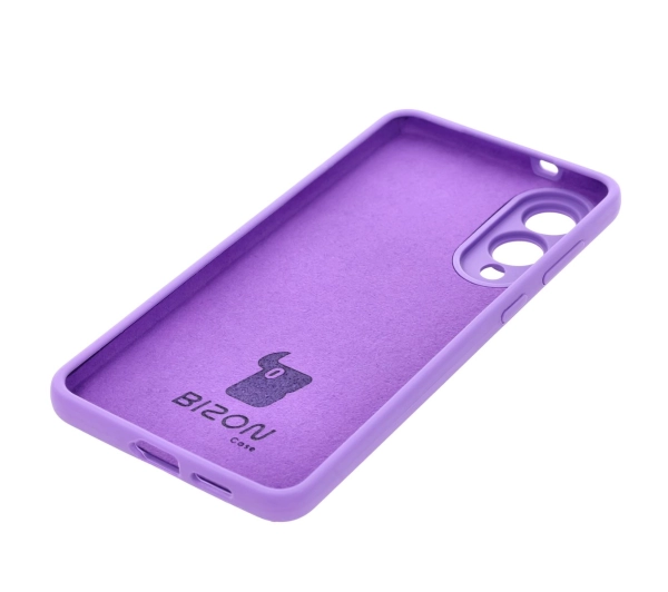 Bizon Silikonowe Soft do Samsung Galaxy S25 Edge Ciemnofioletowy