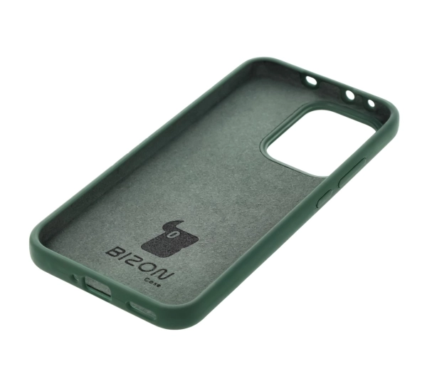 Bizon Silikonowe Soft do Oppo Reno13 Ciemnozielony