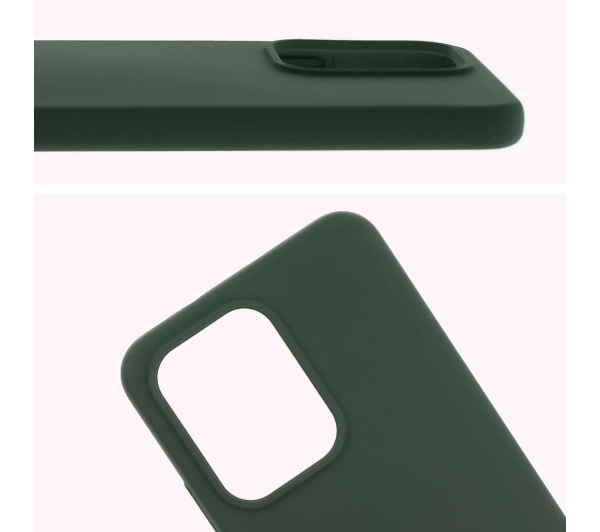 Bizon Silikonowe Soft do Oppo Reno13 Ciemnozielony
