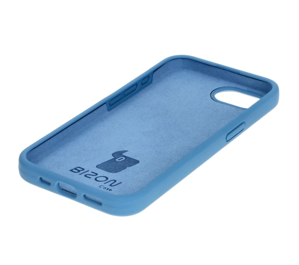 Bizon Silikonowe Soft do iPhone 16e Niebieski