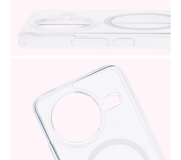 Bizon CrystalO z MagSafe do Xiaomi Poco F7 Pro Przezroczysty