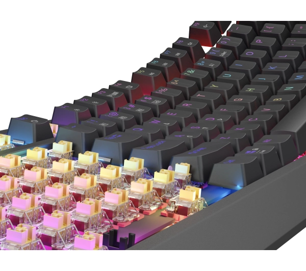 Genesis Thor 230 TKL US RGB Outemu Silent Lemon Czarny