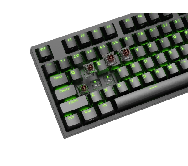 Genesis Thor 404 TKL US RGB Kailh Box Brown V2 Czarny