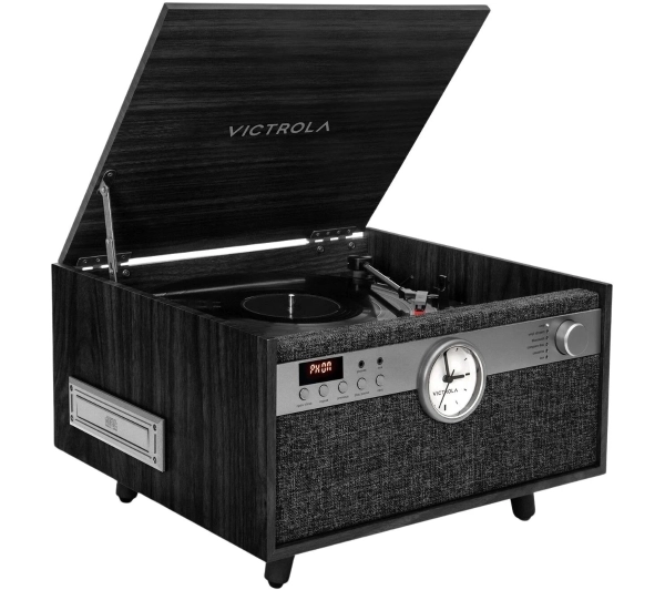 Victrola Century Signature+ 6-in-1 VTA-830SB-BLK-INT Manualny Napęd paskowy Bluetooth CD Kaseta Czarny