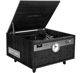 Victrola Century Signature+ 6-in-1 VTA-830SB-BLK-INT Manualny Napęd paskowy Bluetooth CD Kaseta Czarny - Kup na Raty - RRSO 0%