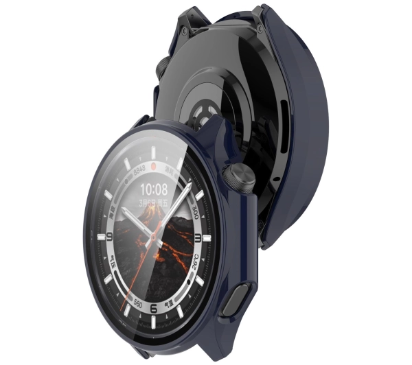 Bizon ze szkłem do OnePlus Watch 3 / Oppo Watch X2 niebieski