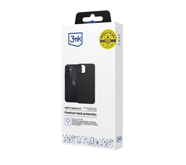 3mk Hardy MagSilicone Black do iPhone 12