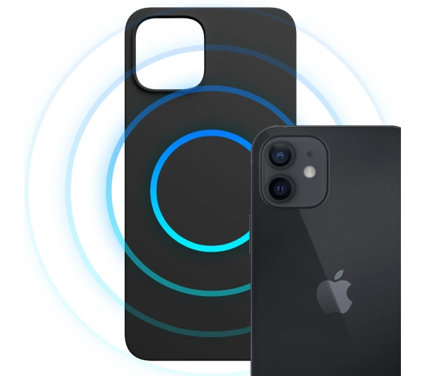3mk Hardy MagSilicone Black do iPhone 12
