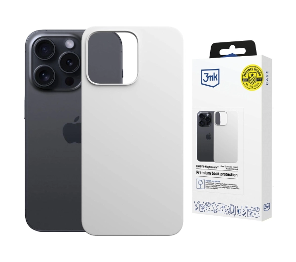 Etui 3MK Hardy MagSilicone do Apple iPhone 16 Pro Max Biały