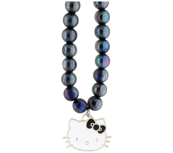 Hello Kitty Pearls Kitty Head Czarny
