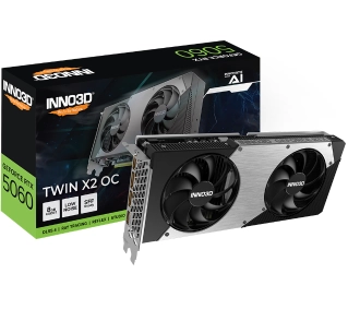 Inno3D GeForce RTX 5060 Twin X2 OC 8GB GDDR7 128bit DLSS 4 - Kup na Raty - RRSO 0%