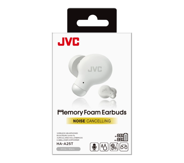 JVC HA-A25TWNE Douszne Bluetooth 5.3 Biały