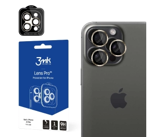 3mk Lens Protection Pro do iPhone 15 Pro Złoty