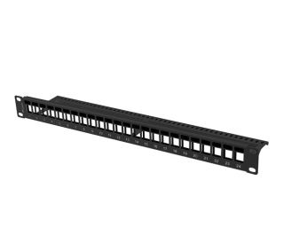 Lanberg PPKS-1024-B PUSTY 24 PORT 1U 19" Czarny