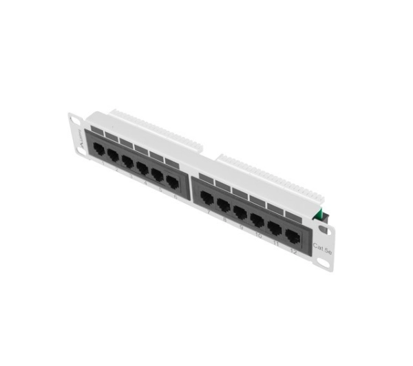 Lanberg PPU5-9012-S 12 PORT 1U 10" KAT.5E UTP Szary