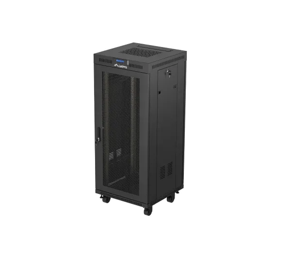 Lanberg Szafa stojąca rack 19 27U 600x600 mm, czarna