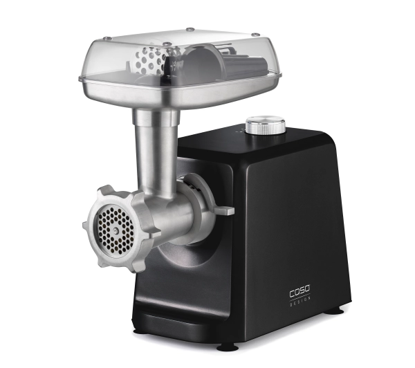 Maszynki do mięsa - Caso Germany FW2500 2500W 3 sitka Nasadka do formowania ciastek Czarny