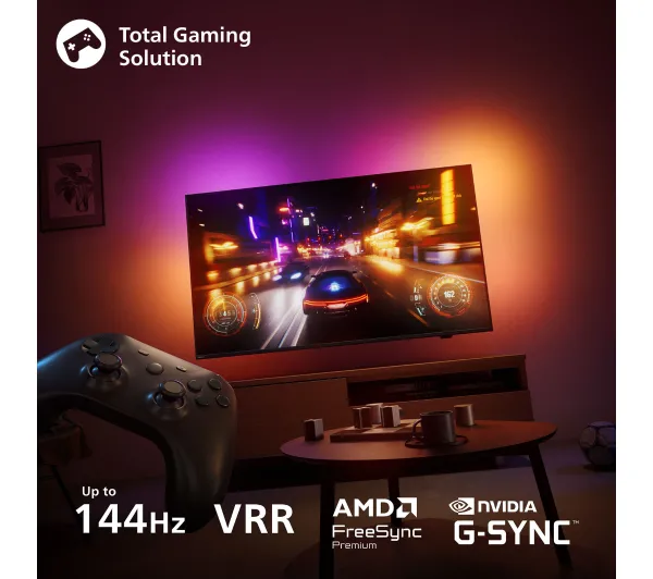 Philips 77OLED910/12 77" OLED 4K 144Hz Google TV Funkcje AI Ambilight Dolby Vision Dolby Atmos Dźwięk B&W HDMI 2.1 - Kup na Raty - RRSO 0%