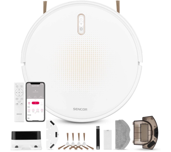 Roboty sprzątające - Sencor SRV 4150WH Funkcja mopowania 65dB